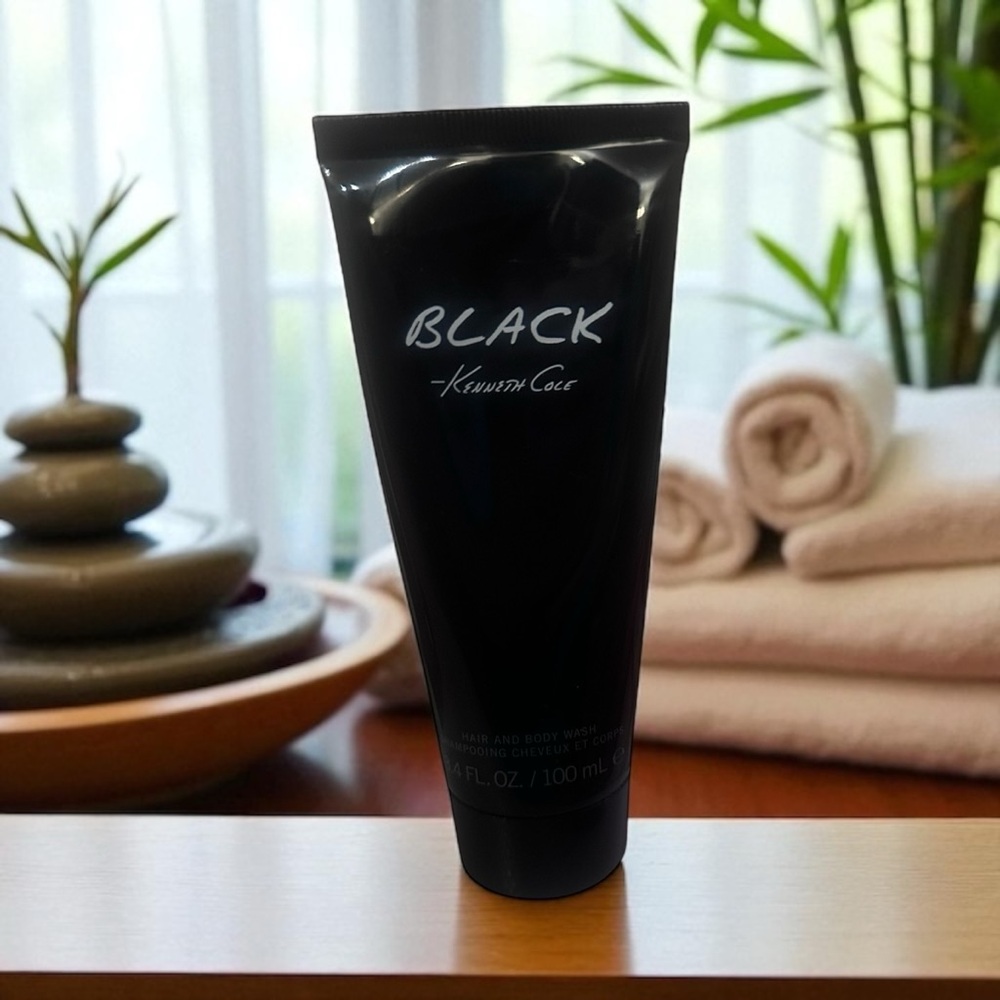 Kenneth Cole Black by Kenneth Cole for Men - 3.4 oz‎ Hair and Body Wash NEW